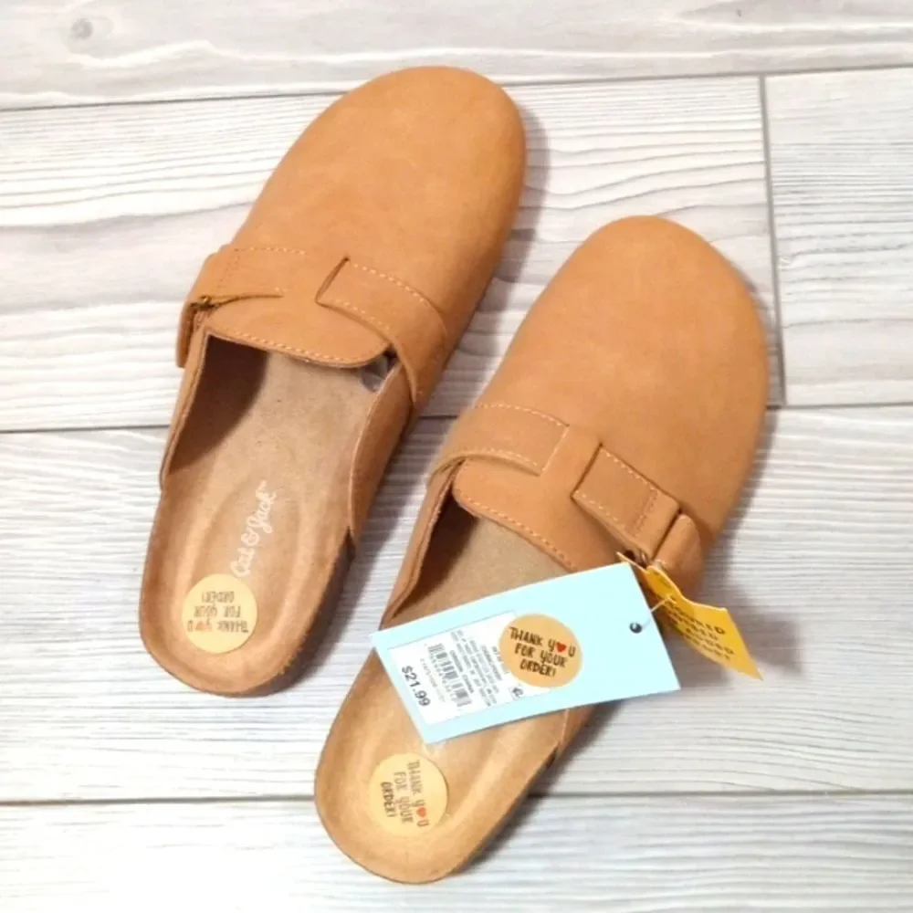 (17-4139) Girls' Cat & Jack Shoes Perry Slip-On Clogs Sz 1